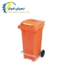 سطل زباله پلاستیکی پدالدار 120 لیتری -کد 6005