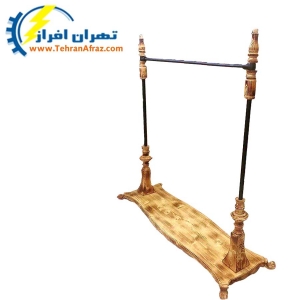 رگال چوبی پایه طرح دار-کد1336