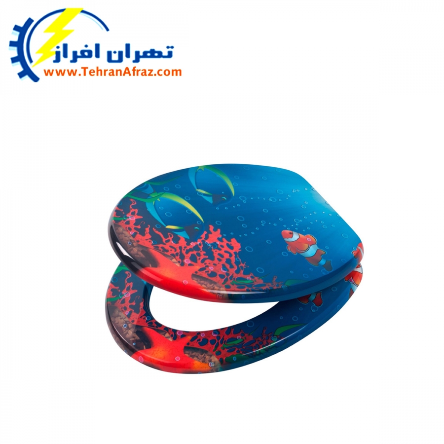 درب طرح دار توالت فرنگی-کد6145